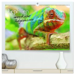 Reptilien urzeitliche Artgenossen (hochwertiger Premium Wandkalender 2025 DIN A2 quer), Kunstdruck in Hochglanz