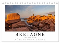 Bretagne - Zauber der Côte de Granit Rose (Tischkalender 2025 DIN A5 quer), CALVENDO Monatskalender