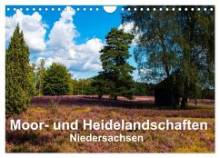 Moor- und Heidelandschaften Niedersachsen (Wandkalender 2025 DIN A4 quer), CALVENDO Monatskalender