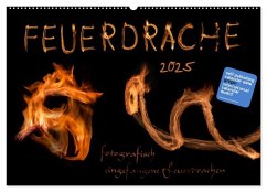 Feuerdrache (Wandkalender 2025 DIN A2 quer), CALVENDO Monatskalender