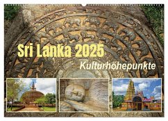 Sri Lanka 2025 Kulturhöhepunkte (Wandkalender 2025 DIN A2 quer), CALVENDO Monatskalender