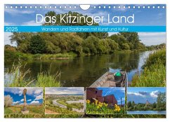 Das Kitzinger Land - Wandern und Radfahren mit Kunst und Kultur (Wandkalender 2025 DIN A4 quer), CALVENDO Monatskalender