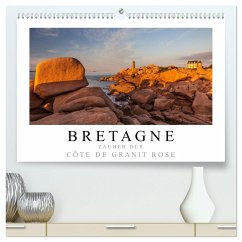 Bretagne - Zauber der Côte de Granit Rose (hochwertiger Premium Wandkalender 2025 DIN A2 quer), Kunstdruck in Hochglanz