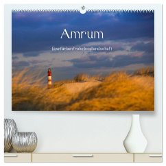 Amrum - Eine farbenfrohe Insellandschaft (hochwertiger Premium Wandkalender 2025 DIN A2 quer), Kunstdruck in Hochglanz