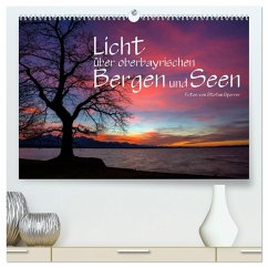 Licht über oberbayrischen Bergen und Seen (hochwertiger Premium Wandkalender 2025 DIN A2 quer), Kunstdruck in Hochglanz