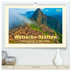 Welterbe-Stätten - einzigartig in der Welt (hochwertiger Premium Wandkalender 2025 DIN A2 quer), Kunstdruck in Hochglanz - Calvendo;Roder, Peter