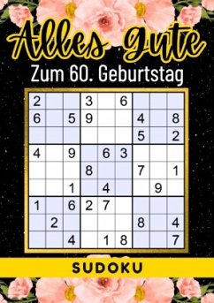 60 Geburtstag Geschenk   Alles Gute zum 60. Geburtstag - Sudoku