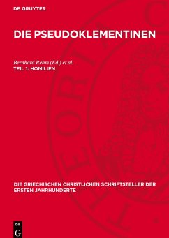 Cover Die Pseudoklementinen, Teil 1, Homilien