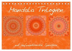 Mandala Trilogien (Tischkalender 2025 DIN A5 quer), CALVENDO Monatskalender