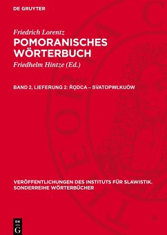 Pomoranisches Wörterbuch, Band 2, Lieferung 2, ¿¿dca ¿ Sv¿atopw¿ku¿w - Lorentz, Friedrich