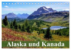 Alaska und Kanada (Tischkalender 2025 DIN A5 quer), CALVENDO Monatskalender