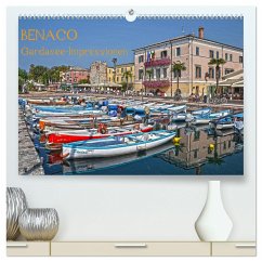 BENACO - Gardasee-Impressionen (hochwertiger Premium Wandkalender 2025 DIN A2 quer), Kunstdruck in Hochglanz - Calvendo;manhART