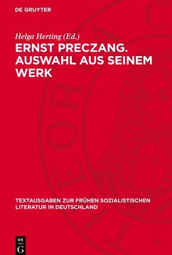 Cover Ernst Preczang. Auswahl aus seinem Werk