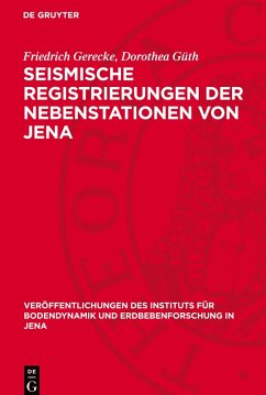 Cover Seismische Registrierungen der Nebenstationen von Jena