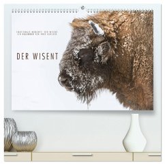 Emotionale Momente: Der Wisent. (hochwertiger Premium Wandkalender 2025 DIN A2 quer), Kunstdruck in Hochglanz