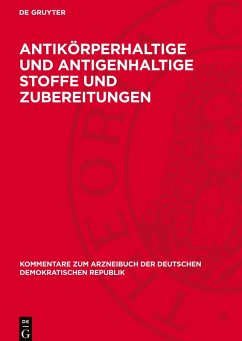 Cover Antikörperhaltige und antigenhaltige Stoffe und Zubereitungen