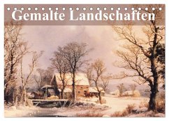 Gemalte Landschaften (Tischkalender 2025 DIN A5 quer), CALVENDO Monatskalender - Calvendo;Stanzer, Elisabeth