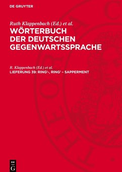 Wörterbuch der deutschen Gegenwartssprache, Lieferung 39, Ring<sup>1</sup>-, ring<sup>1</sup> ¿ sapperment