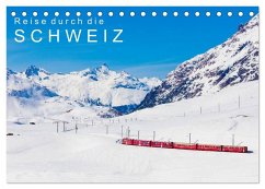 Reise durch die SCHWEIZ (Tischkalender 2025 DIN A5 quer), CALVENDO Monatskalender