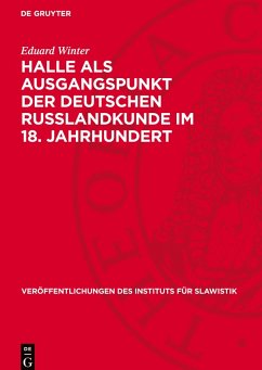 Cover Halle als Ausgangspunkt der deutschen Russlandkunde im 18. Jahrhundert