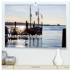Museumshafen Hamburg - die Perspektive (hochwertiger Premium Wandkalender 2025 DIN A2 quer), Kunstdruck in Hochglanz