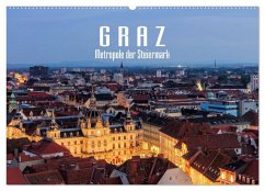 Graz - Metropole der Steiermark (Wandkalender 2025 DIN A2 quer), CALVENDO Monatskalender - Calvendo;LianeM