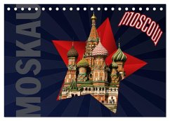 Moskau - Moscow (Tischkalender 2025 DIN A5 quer), CALVENDO Monatskalender