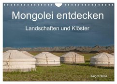 Mongolei entdecken - Landschaften und Klöster (Wandkalender 2025 DIN A4 quer), CALVENDO Monatskalender