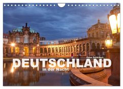 Deutschland in der Nacht (Wandkalender 2025 DIN A4 quer), CALVENDO Monatskalender