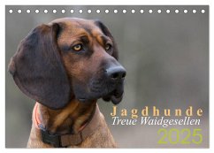 Jagdhunde - Treue Waidgesellen (Tischkalender 2025 DIN A5 quer), CALVENDO Monatskalender