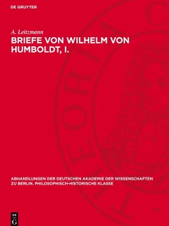 Cover Briefe von Wilhelm von Humboldt, I.