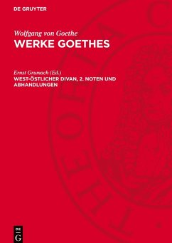 Cover Werke Goethes, West-östlicher Divan, 2. Noten und Abhandlungen