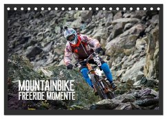 Mountainbike Freeride Momente (Tischkalender 2025 DIN A5 quer), CALVENDO Monatskalender