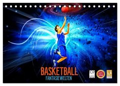 Basketball Fantasiewelten (Tischkalender 2025 DIN A5 quer), CALVENDO Monatskalender