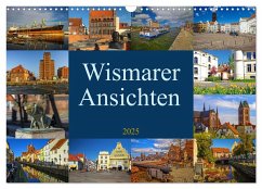 Wismarer Ansichten 2025 (Wandkalender 2025 DIN A3 quer), CALVENDO Monatskalender