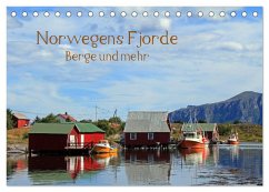 Norwegens Fjorde, Berge und mehr (Tischkalender 2025 DIN A5 quer), CALVENDO Monatskalender