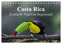 Costa Rica - Exotische Vögel im Regenwald (Tischkalender 2025 DIN A5 quer), CALVENDO Monatskalender