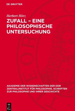 Cover Zufall - Eine philosophische Untersuchung
