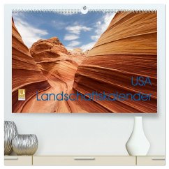 USA Landschaftskalender (hochwertiger Premium Wandkalender 2025 DIN A2 quer), Kunstdruck in Hochglanz