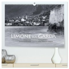 Limone sul Garda schwarzweiß (hochwertiger Premium Wandkalender 2025 DIN A2 quer), Kunstdruck in Hochglanz - Calvendo;Herzog, www.bild-erzaehler.com, Thomas