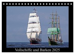 Vollschiffe und Barken 2025 (Tischkalender 2025 DIN A5 quer), CALVENDO Monatskalender
