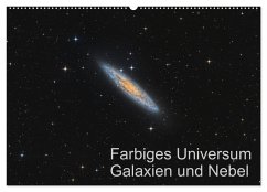 Farbiges Universum Galaxien und Nebel (Wandkalender 2025 DIN A2 quer), CALVENDO Monatskalender - Calvendo;Kai Wiechen, Dr.