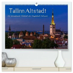 Tallinn Altstadt (hochwertiger Premium Wandkalender 2025 DIN A2 quer), Kunstdruck in Hochglanz - Calvendo;Wenk, Marcel