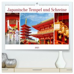 Japanische Tempel und Schreine (hochwertiger Premium Wandkalender 2025 DIN A2 quer), Kunstdruck in Hochglanz - Calvendo;Schwarze, Nina