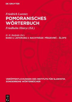 Pomoranisches Wörterbuch, Band 4, Lieferung 3, Nachträge: P¿ezevw¿ ¿ ¿lop¿ - Lorentz, Friedrich