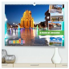 Prenzlau - im Wandel der Jahreszeiten (hochwertiger Premium Wandkalender 2025 DIN A2 quer), Kunstdruck in Hochglanz