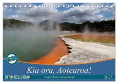 Kia ora, Aotearoa - Wunderbares Neuseeland (Tischkalender 2025 DIN A5 quer), CALVENDO Monatskalender - Calvendo;Flori0