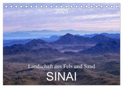 Sinai - Landschaft aus Fels und Sand (Tischkalender 2025 DIN A5 quer), CALVENDO Monatskalender