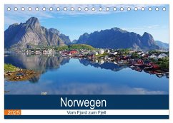 Norwegen 2025 - vom Fjord zum Fjell (Tischkalender 2025 DIN A5 quer), CALVENDO Monatskalender