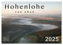 Hohenlohe von oben (Tischkalender 2025 DIN A5 quer), CALVENDO Monatskalender